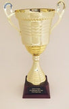 GOLD METAL TROPHY CUP 20" - FREE ENGRAVING