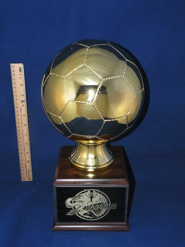 HUGE GOLD SOCCER BALL TROPHY-  FREE ENGRAVING!!