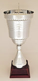 SILVER METAL TROPHY CUP 18.75" - FREE ENGRAVING - 1 BUSINESS DAY SHIPPING