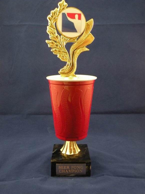 BEER PONG DISC TROPHY