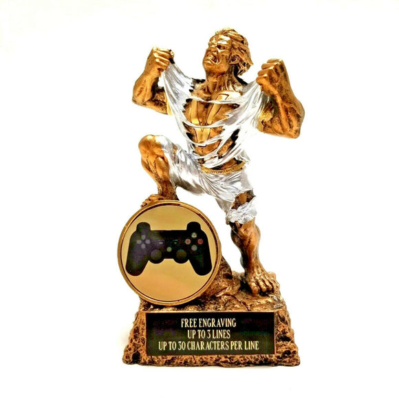 PLAYSTATION CONTROLLER VICTORY MONSTER TROPHY- FREE ENGRAVING