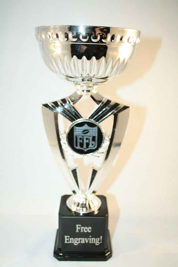 FANTASY FOOTBALL TROPHY SILVER CUP - FREE ENGRAVING