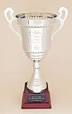 SILVER METAL TROPHY CUP 18.5" - FREE ENGRAVING - 1 BUSINESS DAY SHIPPING