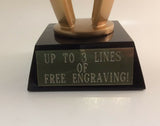 FANTASY FOOTBALL 13" GOLD TROPHY- FREE ENGRAVING!