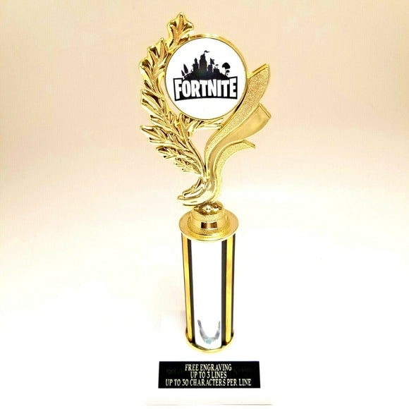 FORTNITE SINGLE POST 12" TROPHY FREE ENGRAVING Speedy Trophies