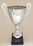 SILVER METAL TROPHY CUP 18.25" - FREE ENGRAVING - 1 BUSINESS DAY SHIPPING