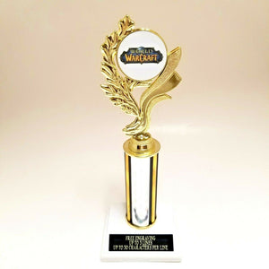 WORLD OF WARCRAFT SINGLE POST 12" TROPHY- FREE ENGRAVING