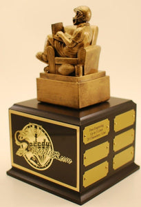 FANTASY FOOTBALL TROPHY 12" 12 YEAR ARMCHAIR  QB FREE ENGRAVING