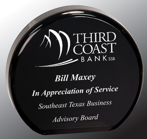 3 1/2" Black Acrylic Circle