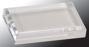 4" x 2 1/2" Clear Acrylic Paperweight