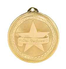 2" Bright Star Performer Laserable BriteLazer Medal