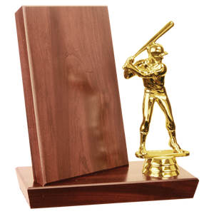 3 3/4" x 5 3/4" Cherry Finish Standup Plaque