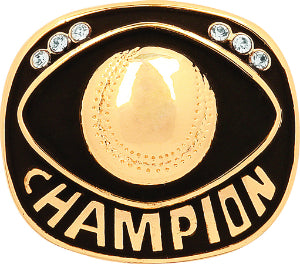 Gold Baseball/Softball Champion Ring Insert