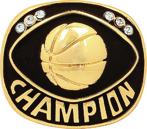 Gold Basketball Champion Ring Insert