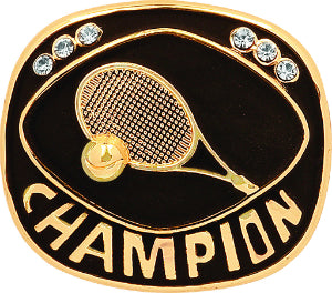 Gold Tennis Champion Ring Insert