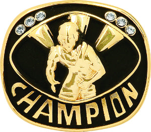 Gold Wrestling Champion Ring Insert