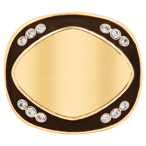 Gold Champion Ring Sublimatable Insert Holder Top with Bling