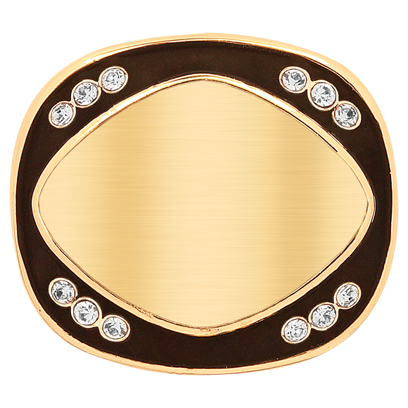 Gold Champion Ring Sublimatable Insert Holder Top with Bling