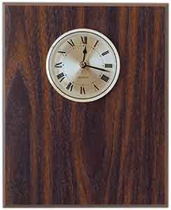 8" x 10" Classic Walnut Clock Plaque