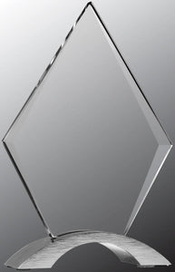 7 1/4" Diamond Cosmic Acrylic with Silver Base