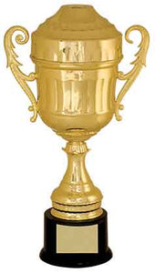 15 1/2" Gold Plastic Completed Cup Trophy