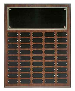 16" x 20" Cherry Finish Completed Perpetual Plaque with 45 Plates
