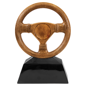 10" Antique Gold Steering Wheel Resin with 2" Insert Area