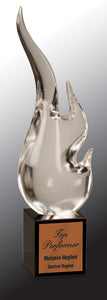 12" Crystal Flame Art Award