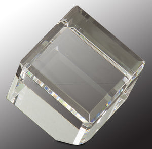 3 1/2" x 3 1/2" Crystal Cube