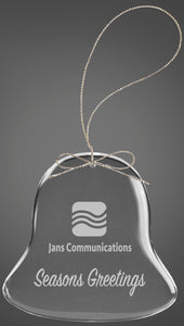2 3/4" Crystal Bell Ornament