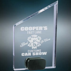7" Crystal Peak with Black Crystal Base