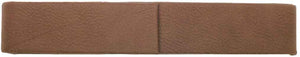 6 1/2" x 1" Dark Brown Laserable Leatherette Single Pen Case