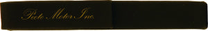 6 1/2" x 1" Black/Gold Laserable Leatherette Single Pen Case