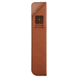 6 1/4" Rawhide Laserable Leatherette Pen Sleeve