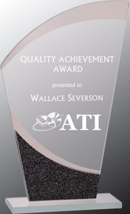 7 1/4" Wave Designer Glass Award