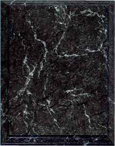 8" x 10" Improved Black Marble Finish Plaque