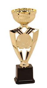 10 3/4" Gold Ribbon 2" Insert Holder Easy Cup Kit