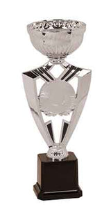 10 3/4" Silver Ribbon 2" Insert Holder Easy Cup Kit