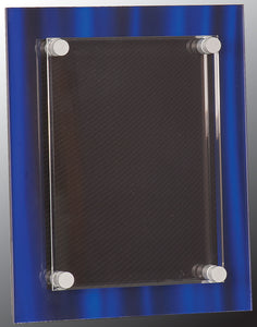 8" x 10" Blue Velvet Stand-Off Acrylic Plaque