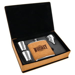 6 oz. Cork Flask Gift Set