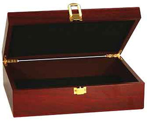 12 1/4" x 8 1/4" x 3 1/2" Rosewood Finish Gift Box