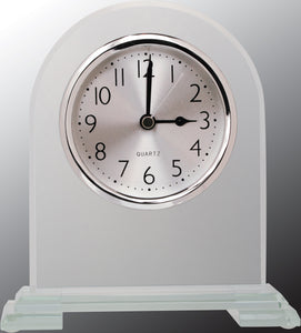 6 1/2" Arch Glass Clock