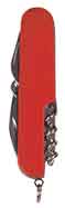 3 1/2" Red 8-Function Multi-Tool Pocket Knife
