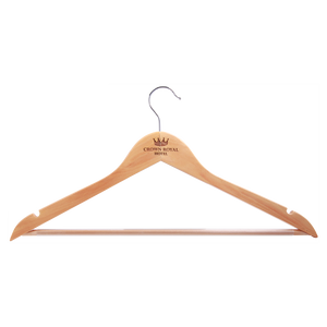 17 1/2" x 9" Solid Maple Clothes Hanger