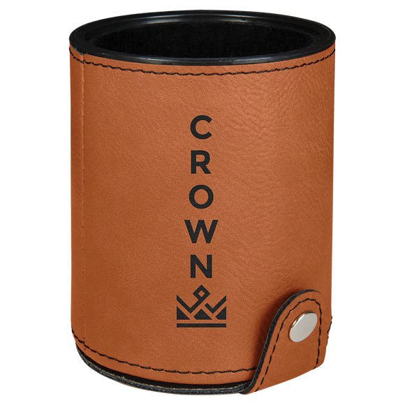 Rawhide Laserable Leatherette Dice Cup with 5 Dice
