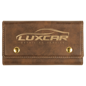 Rustic/Gold Laserable Leatherette Card & Dice Set
