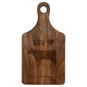 13 1/2" x 7" Walnut Paddle Shaped Cutting Board