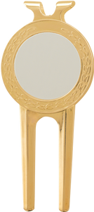 1 1/2" x 3" Gold Divot Tool with Sublimatable Insert