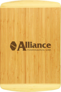 18" x 12" Bamboo 2-Tone Cutting Board