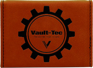 3 3/4" x 2 3/4" Rawhide Laserable Leatherette Hard Business Card Holder